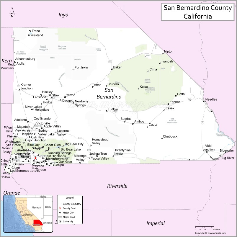 San Bernardino CountyMap
