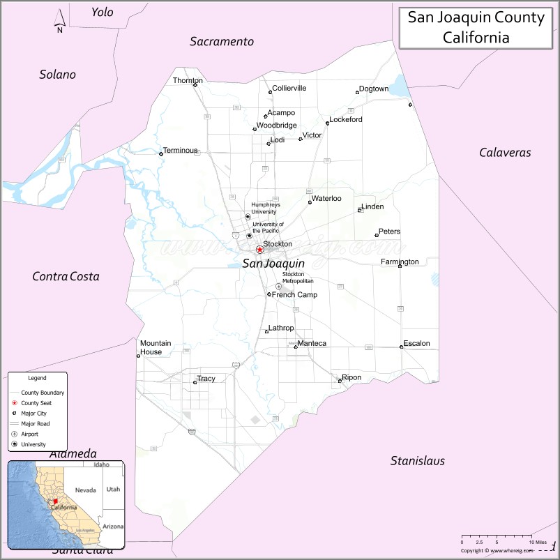 San Joaquin CountyMap