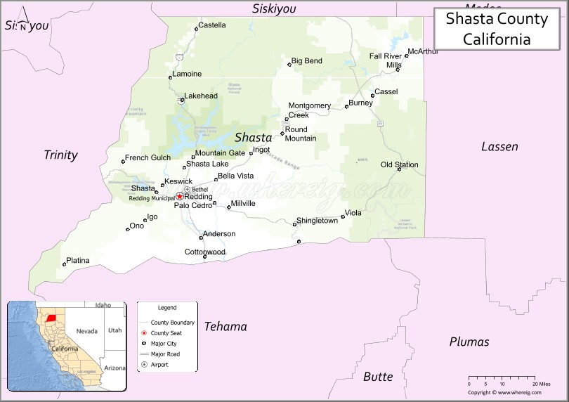 Shasta CountyMap