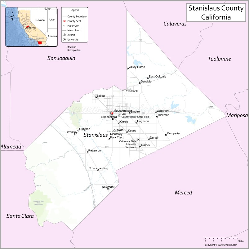 Stanislaus CountyMap