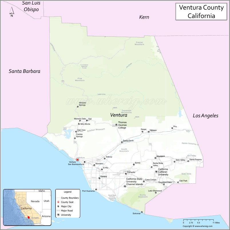 Ventura CountyMap