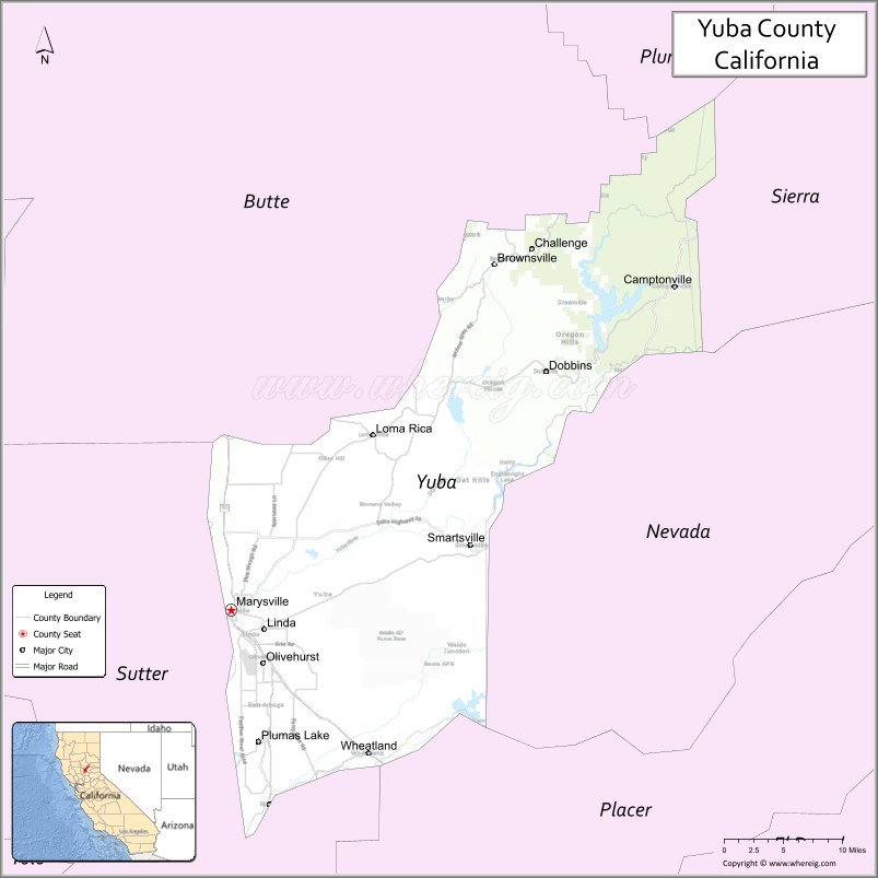 Yuba CountyMap