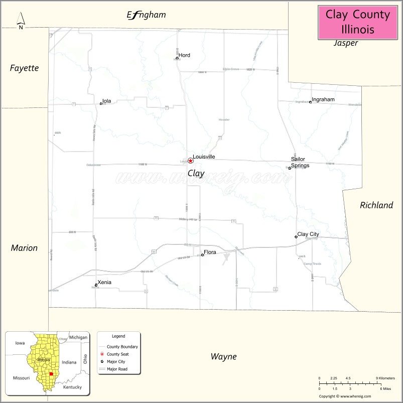 Clay CountyMap