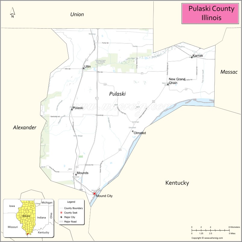 Pulaski CountyMap