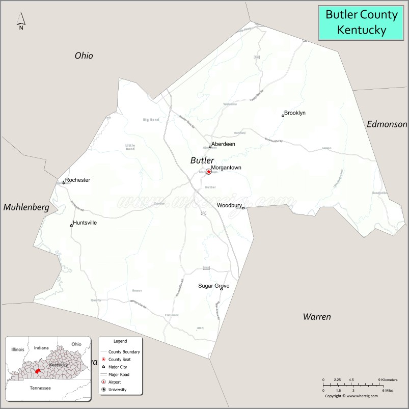 Butler CountyMap