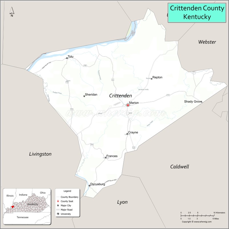 Crittenden CountyMap