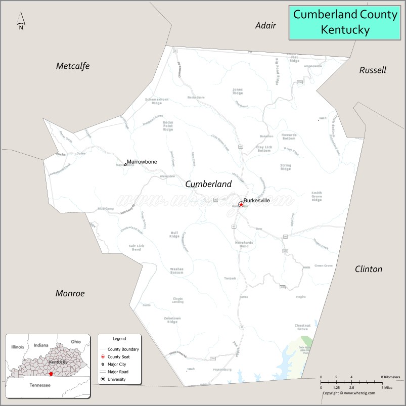 Cumberland CountyMap