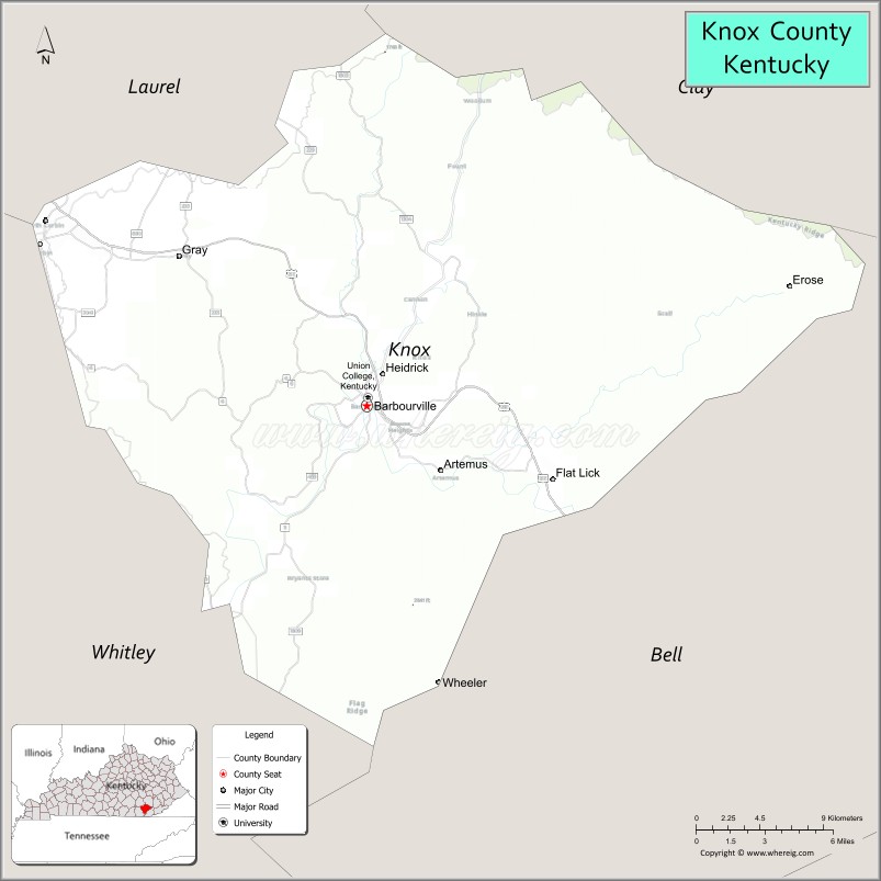 Knox CountyMap