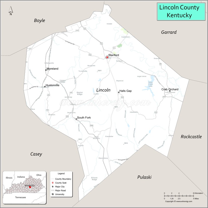Lincoln CountyMap