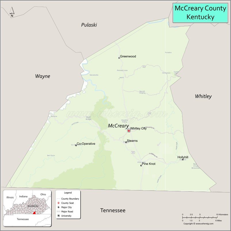 McCreary CountyMap