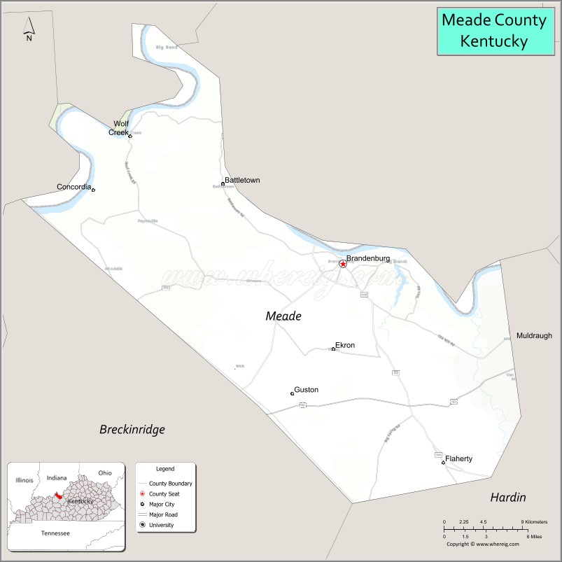 Meade CountyMap