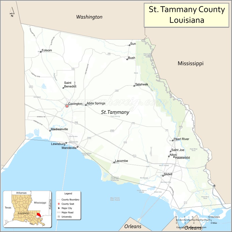 St. Tammany ParishMap