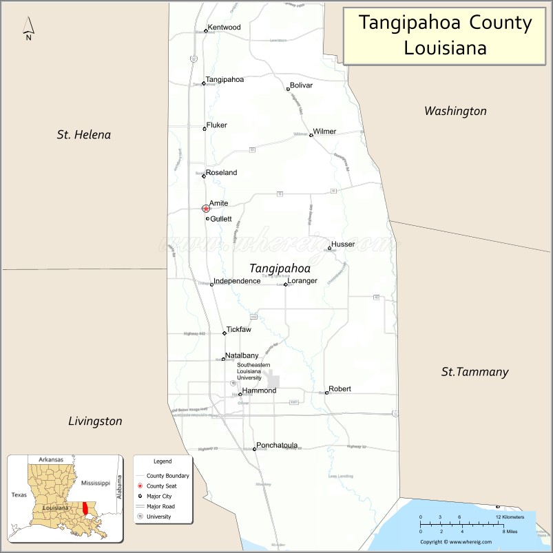 Tangipahoa ParishMap