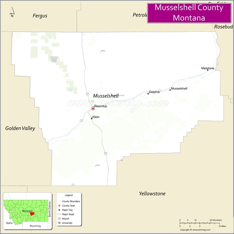 Usa  Montana  Musselshell 