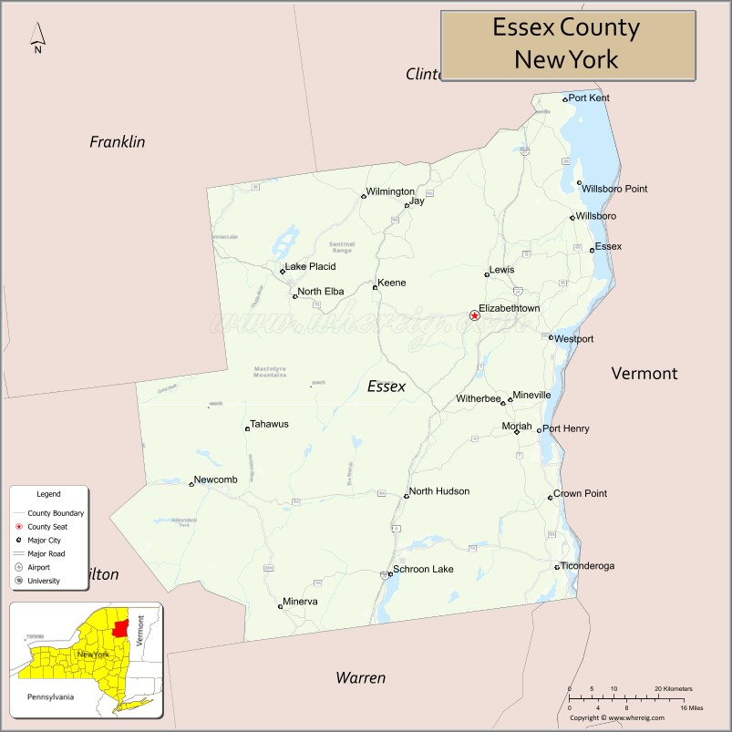 Essex CountyMap