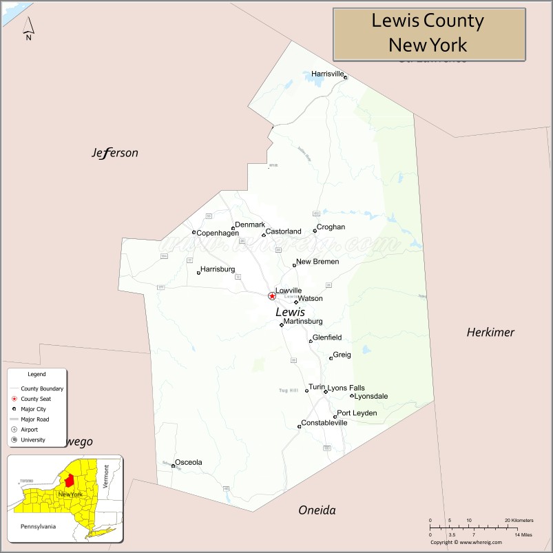 Lewis CountyMap