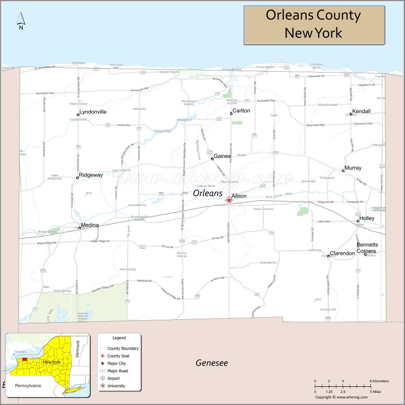 Orleans CountyMap