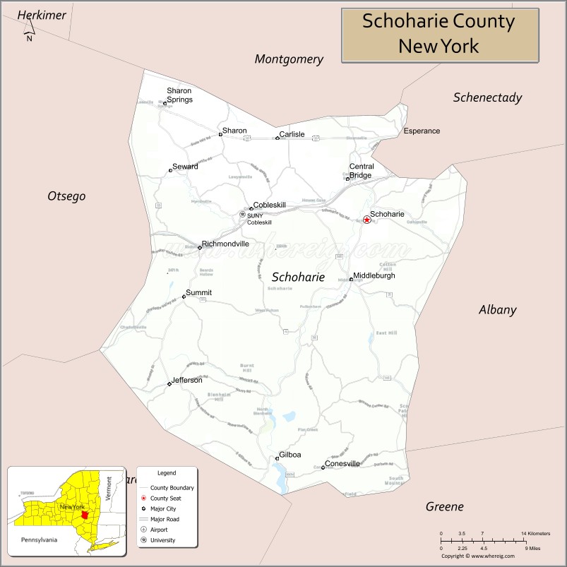 Schoharie CountyMap