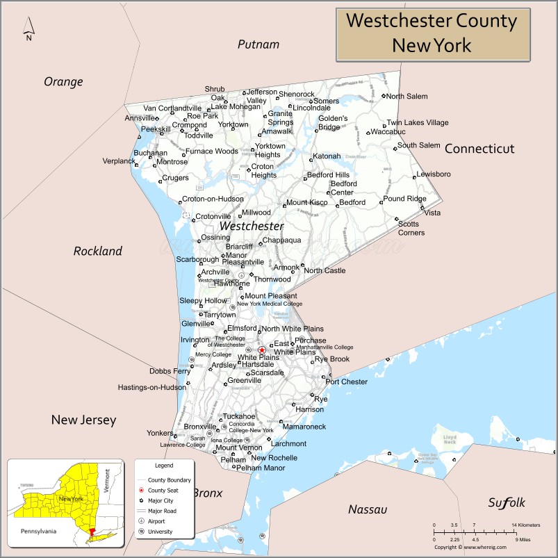 Westchester CountyMap