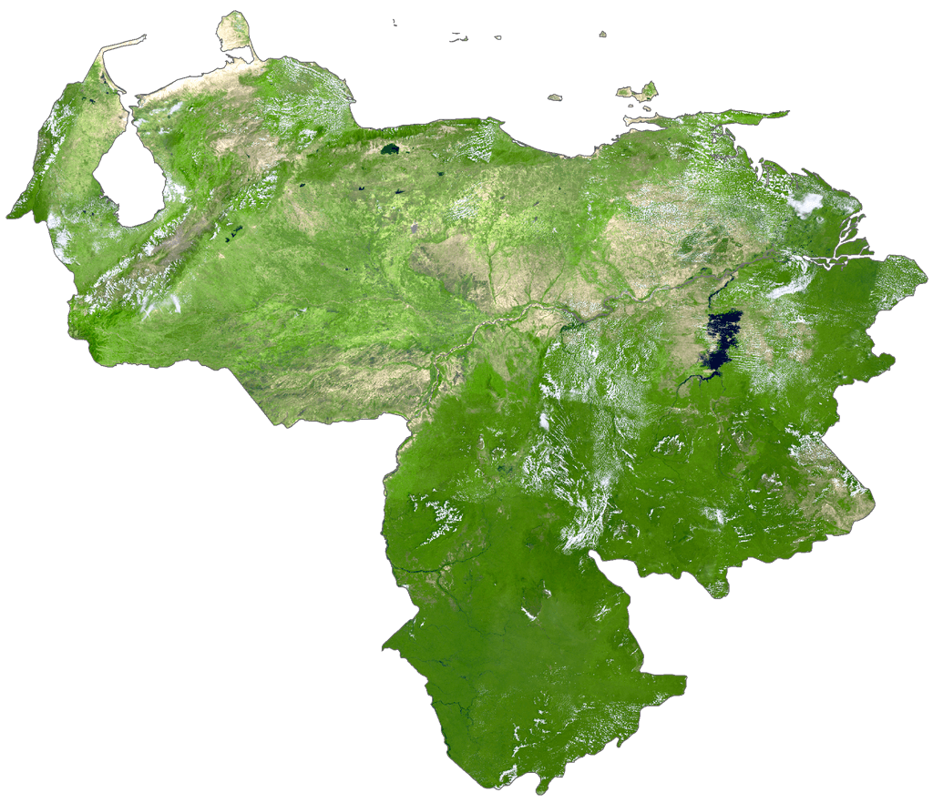 Venezuela Bản đồ vệ tinh