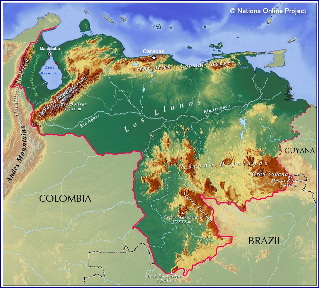 Bản đồ cứu trợ Venezuela