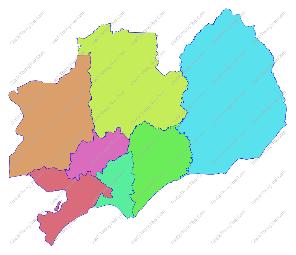 Bản đồ vector tỉnh Bà Rịa – Vũng Tàu
