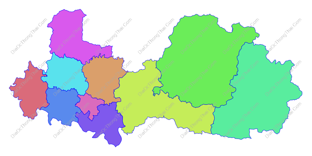 Bản đồ vector tỉnh Bắc Giang