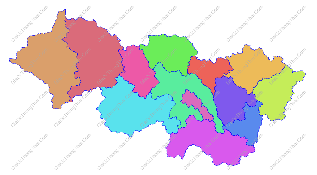 Bản đồ vector tỉnh Cao Bằng