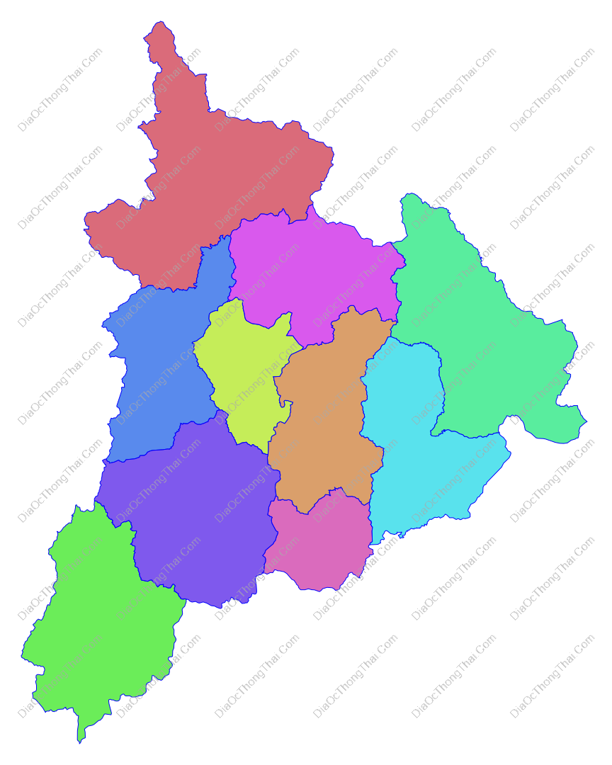 Bản đồ vector tỉnh Kon Tum