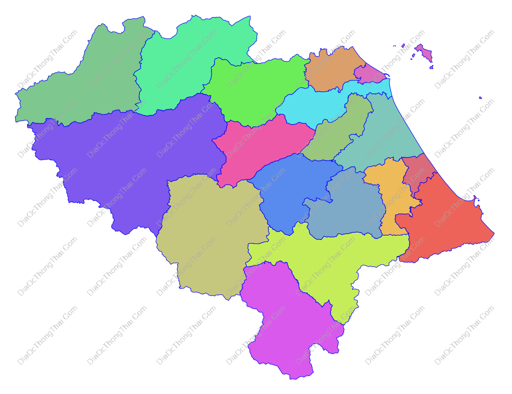 Bản đồ vector tỉnh Quảng Nam