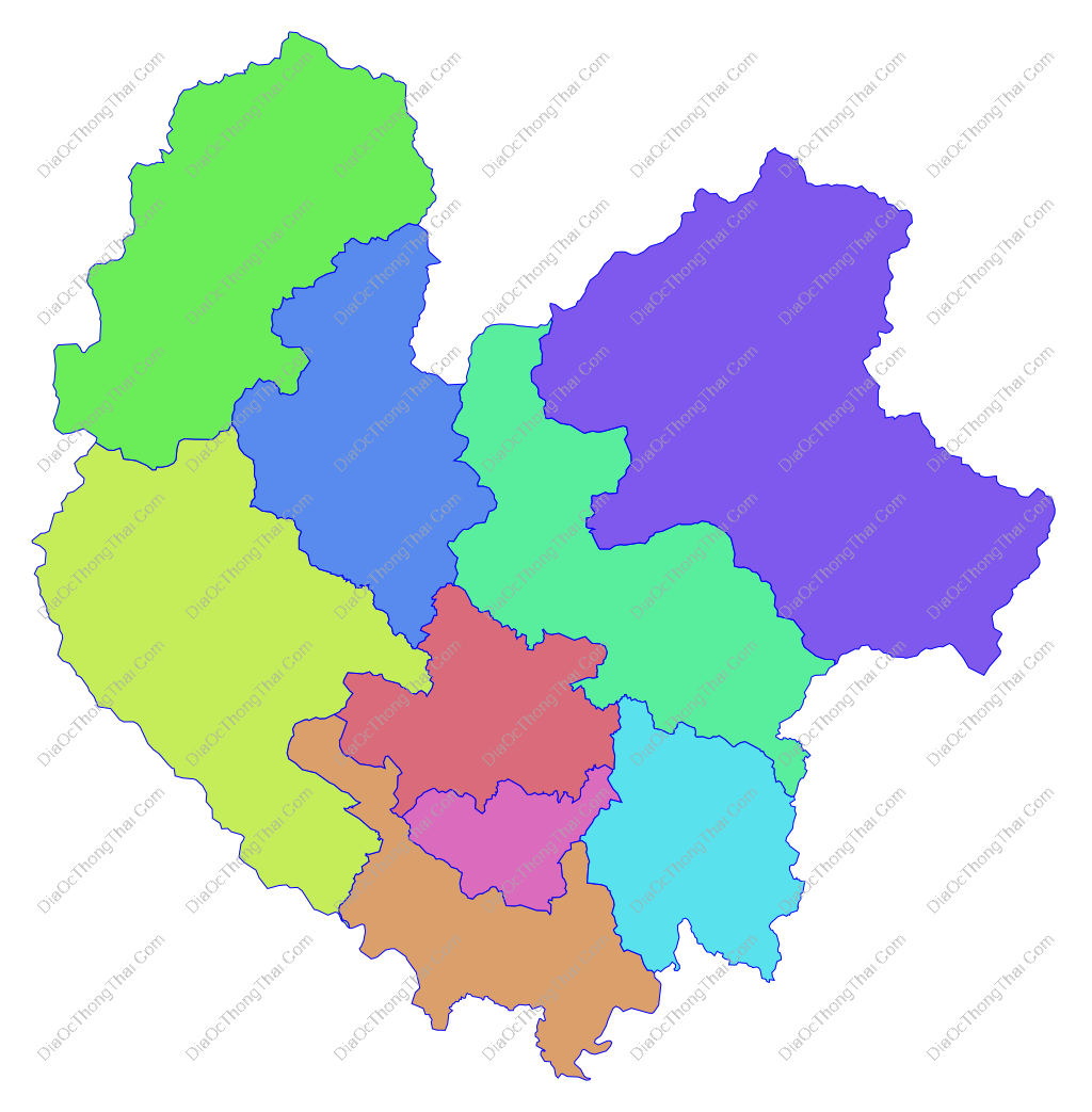 Bản đồ vector tỉnh Thái Nguyên