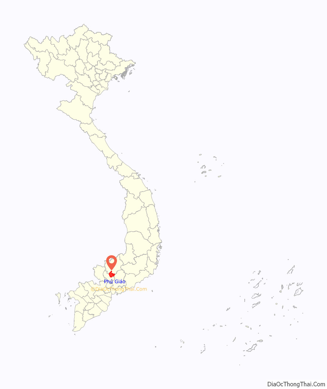 Huyện Phú Giáo ở đâu? Vị trí của huyện Phú Giáo