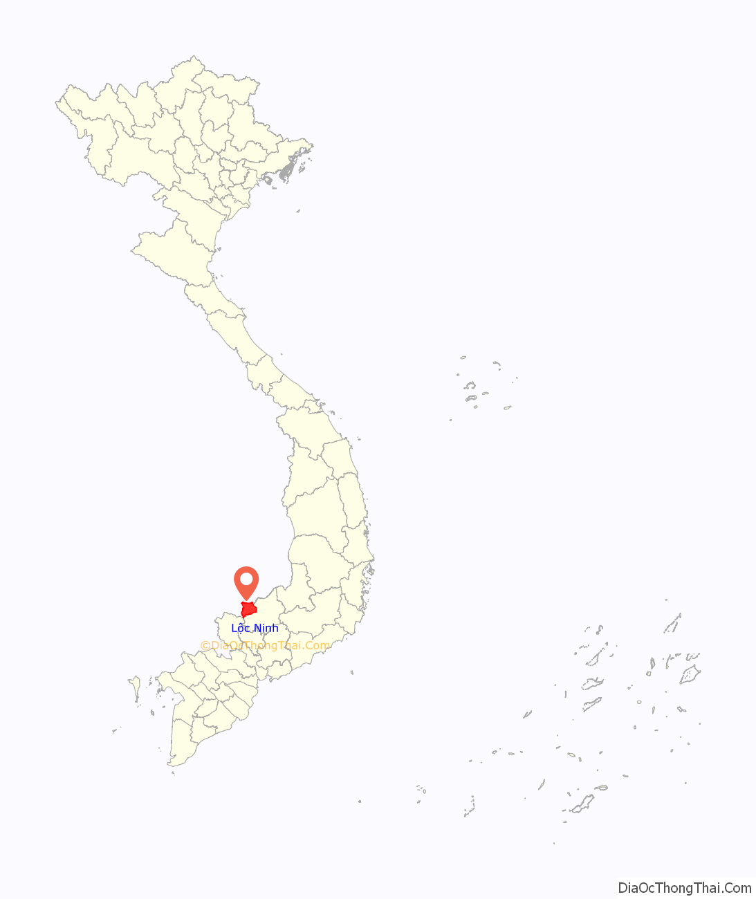 Huyện Lộc Ninh ở đâu? Vị trí của huyện Lộc Ninh