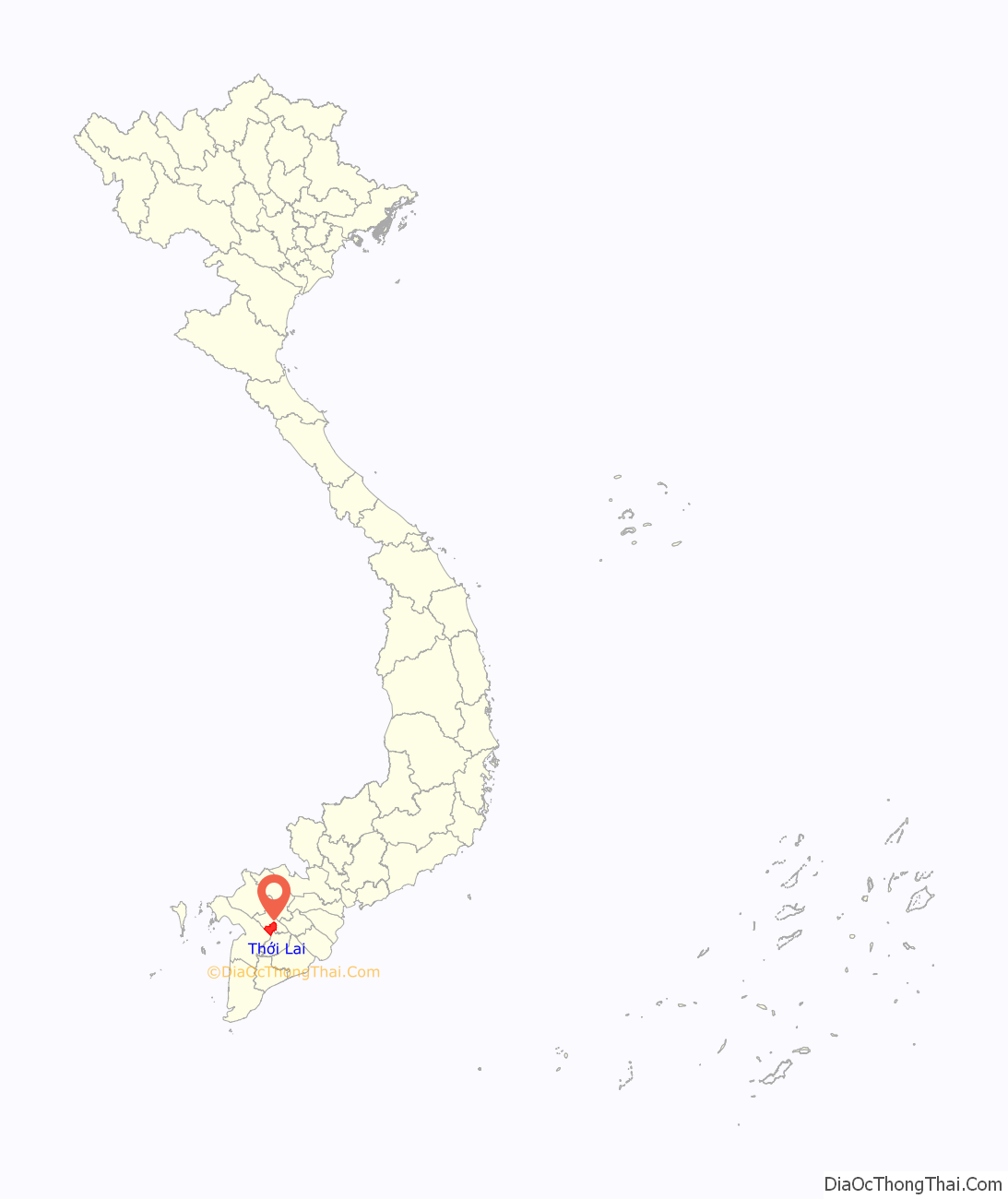 Huyện Thới Lai ở đâu? Vị trí của huyện Thới Lai