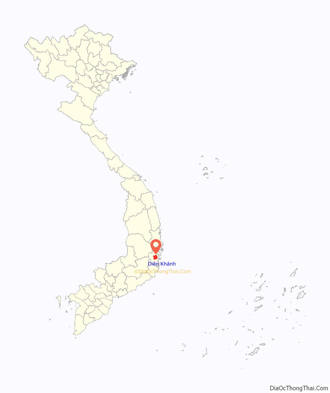Huyện Diên Khánh ở đâu? Vị trí của huyện Diên Khánh