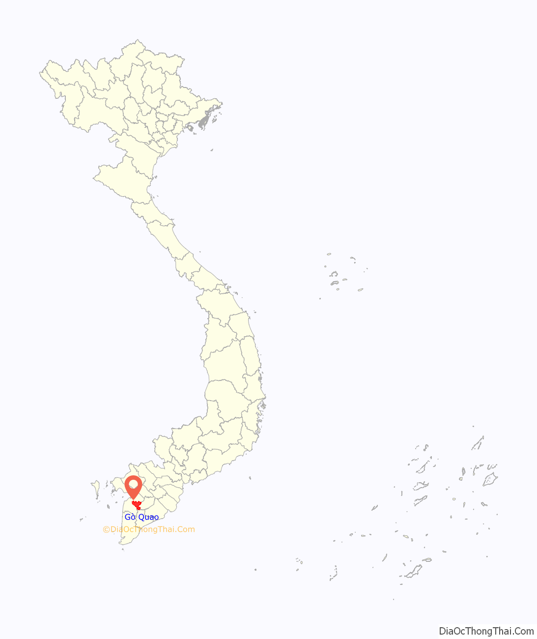 Huyện Gò Quao ở đâu? Vị trí của huyện Gò Quao
