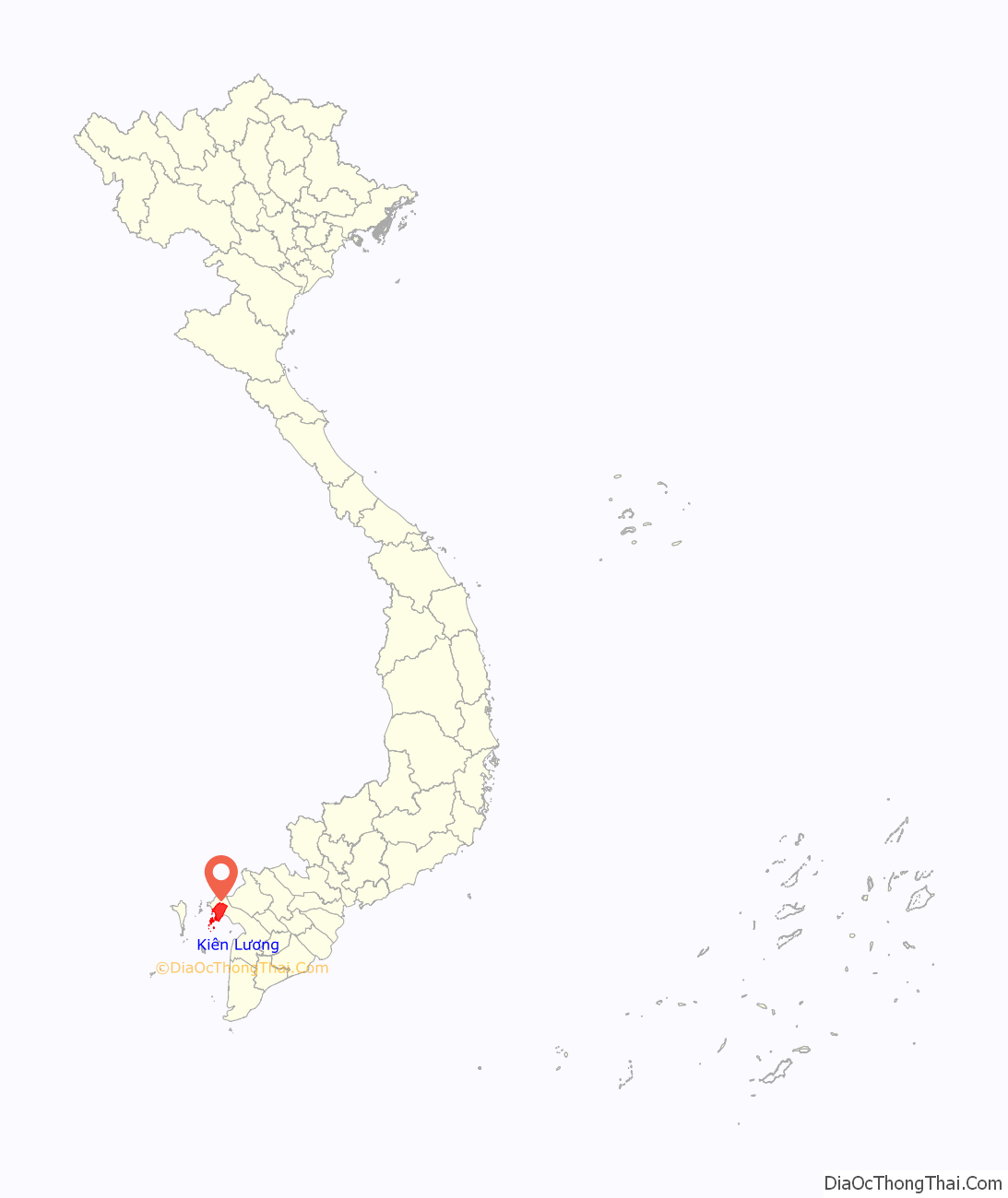 Huyện Kiên Lương ở đâu? Vị trí của huyện Kiên Lương