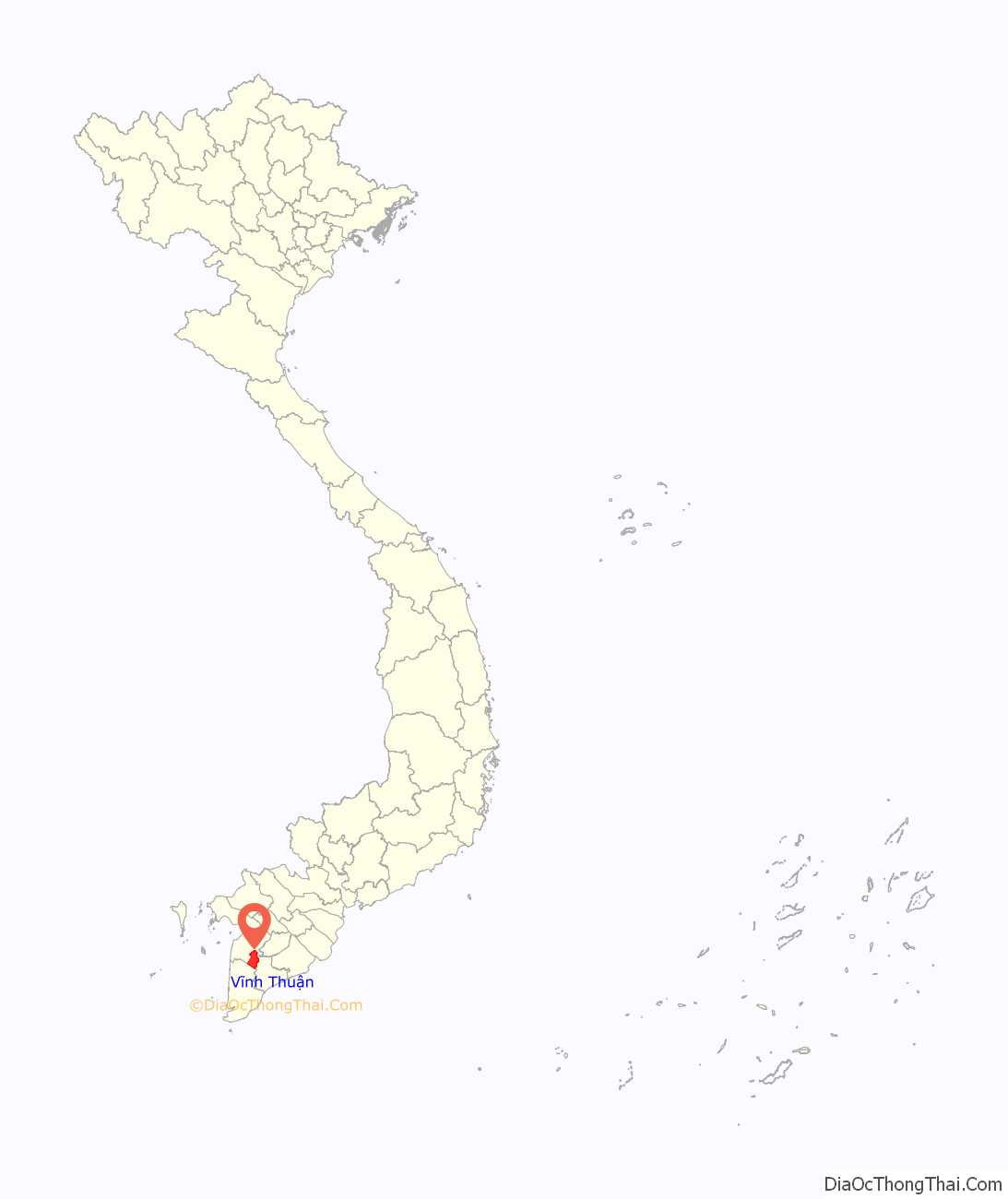 Huyện Vĩnh Thuận ở đâu? Vị trí của huyện Vĩnh Thuận