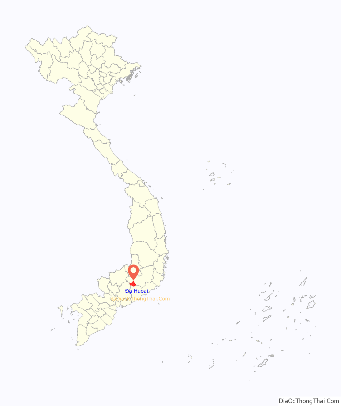 Huyện Đạ Huoai ở đâu? Vị trí của huyện Đạ Huoai