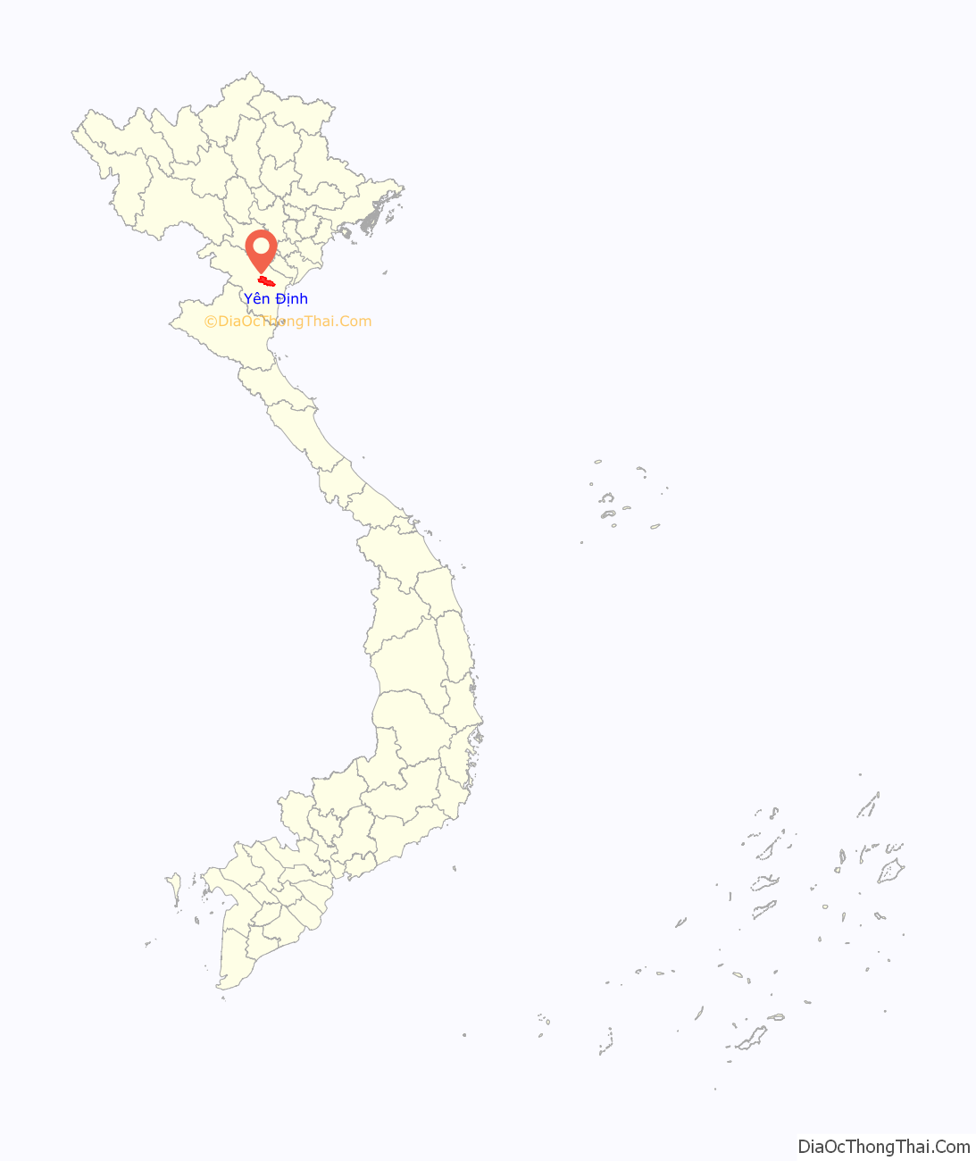 Huyện Yên Định ở đâu? Vị trí của huyện Yên Định