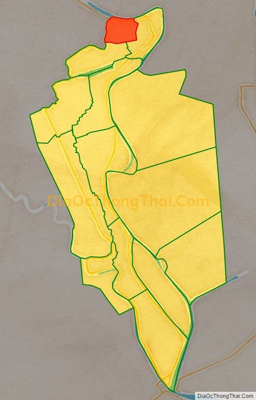 Bản đồ vị trí và địa giới hành chính Thị trấn Long Bình, huyện An Phú