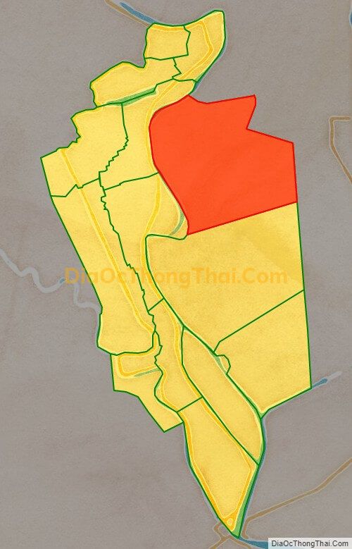 Bản đồ vị trí và địa giới hành chính Xã Phú Hữu, huyện An Phú
