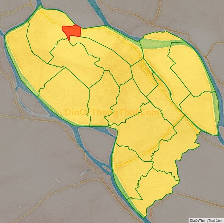 Bản đồ vị trí và địa giới hành chính Thị trấn Chợ Mới, huyện Chợ Mới, An Giang