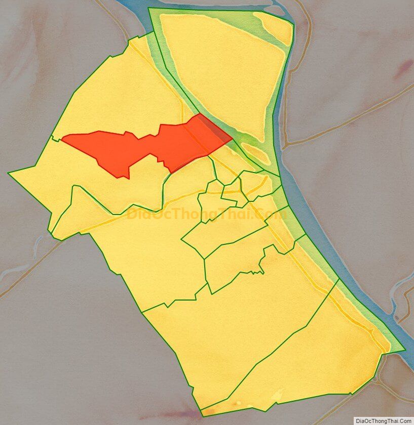 Bản đồ vị trí và địa giới hành chính Phường Bình Khánh, TP Long Xuyên