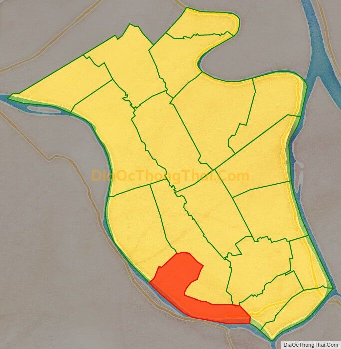 Bản đồ vị trí và địa giới hành chính Xã Bình Thạnh Đông, huyện Phú Tân