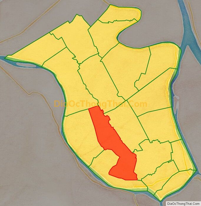 Bản đồ vị trí và địa giới hành chính Xã Hiệp Xương, huyện Phú Tân