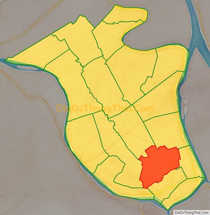 Bản đồ vị trí và địa giới hành chính Xã Phú Hưng, huyện Phú Tân