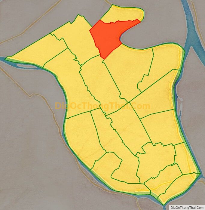 Bản đồ vị trí và địa giới hành chính Xã Phú Lâm, huyện Phú Tân