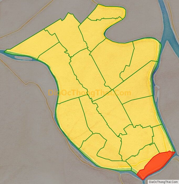 Bản đồ vị trí và địa giới hành chính Xã Tân Trung, huyện Phú Tân