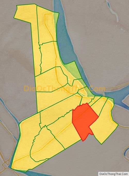 Bản đồ vị trí và địa giới hành chính Phường Long Phú, thị xã Tân Châu